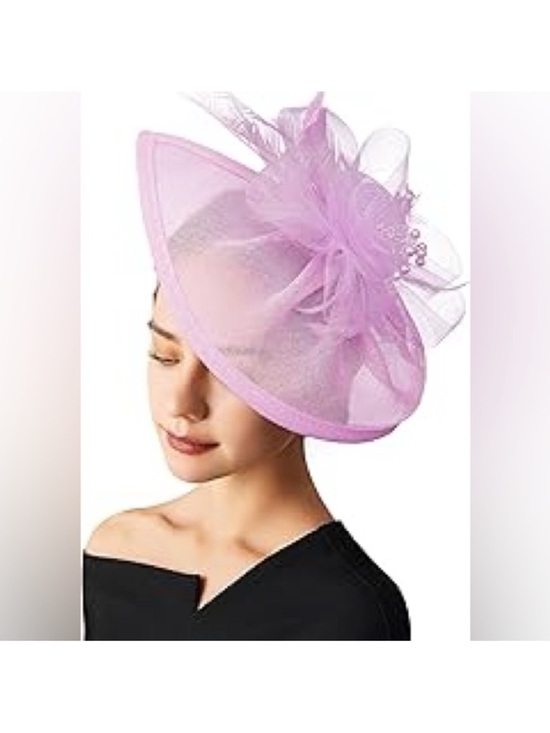 Accessories - 🌹KENTUCKY DERBY Lavender Fascinator Hat